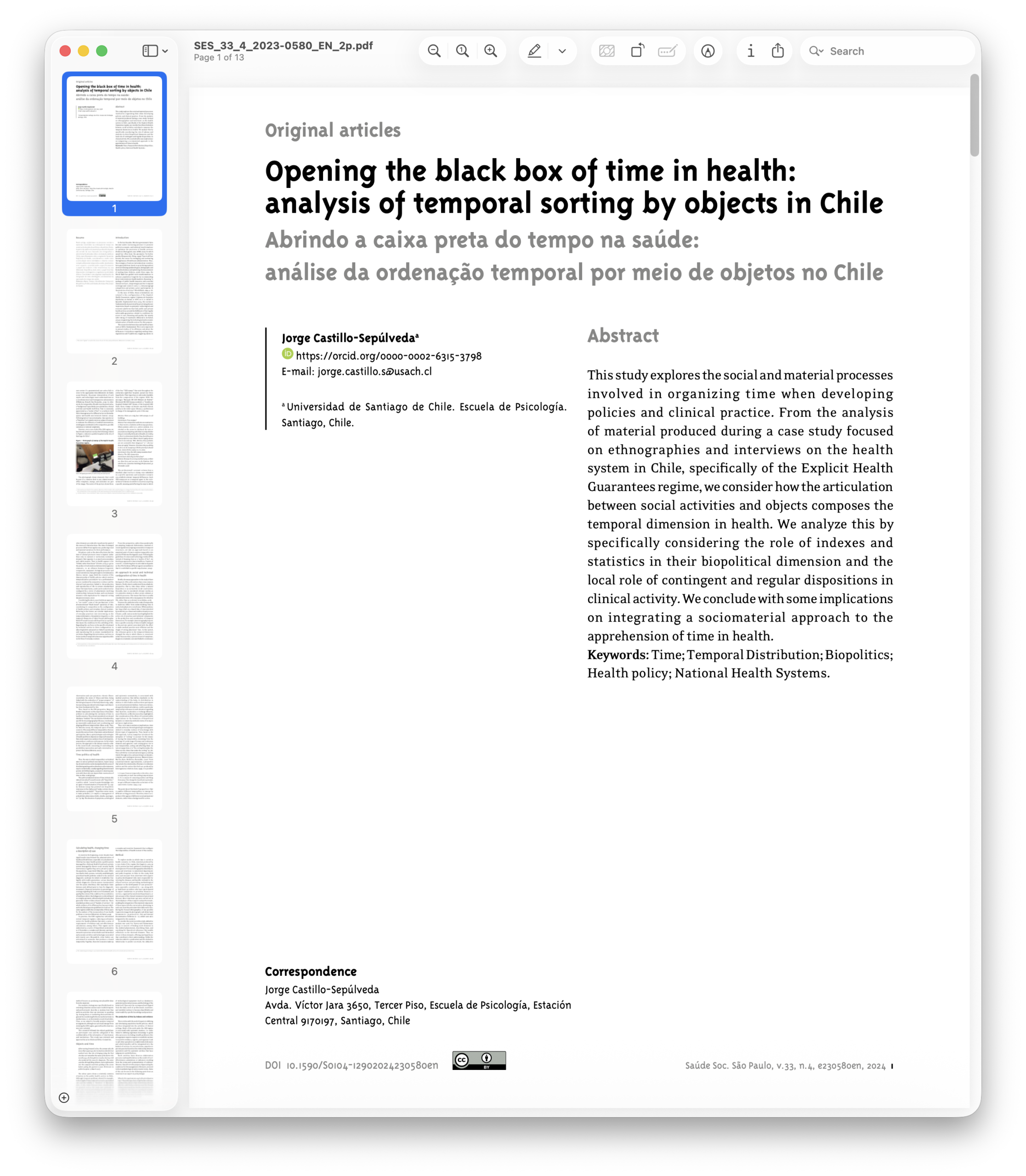 Unlocking the ‘black box’ of time in healthcare: a new article published in <em>Saúde e Sociedade</em>